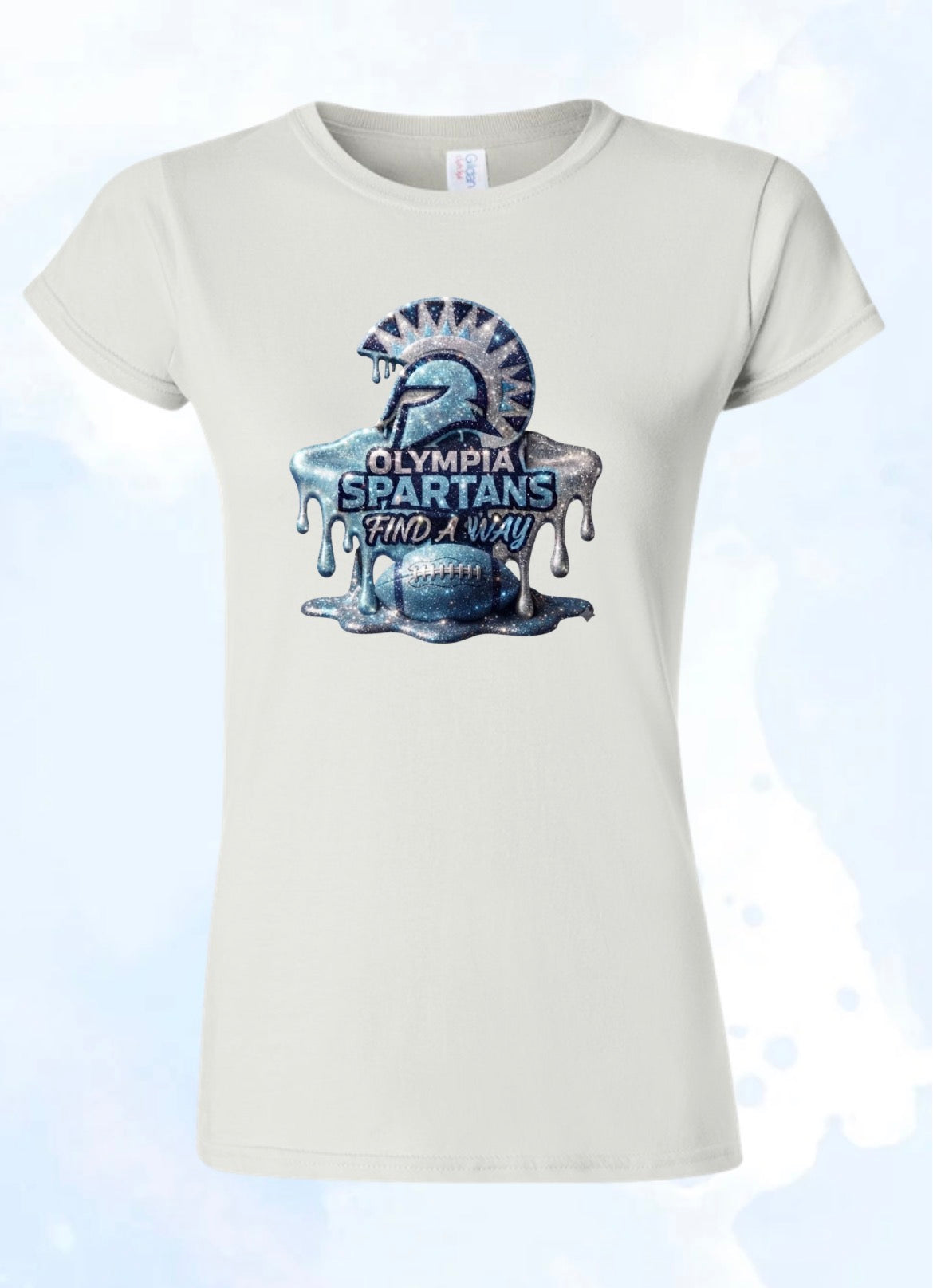 Olympia Football Ladies/Kids Glitter Drip T-shirt
