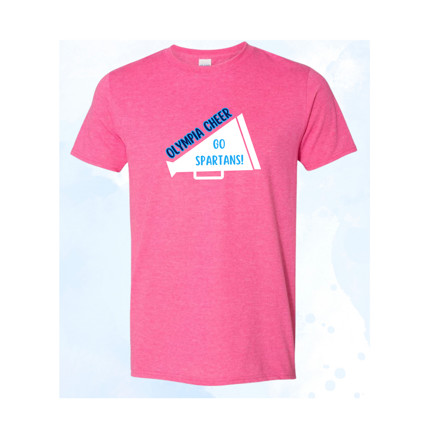 Olympia Cheer Megaphone Short Sleeve T-shirt