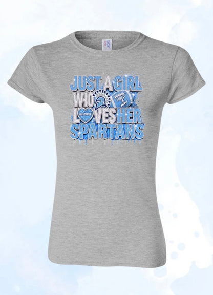 Olympia Football Ladies/Girls Just A Girl T-Shirt