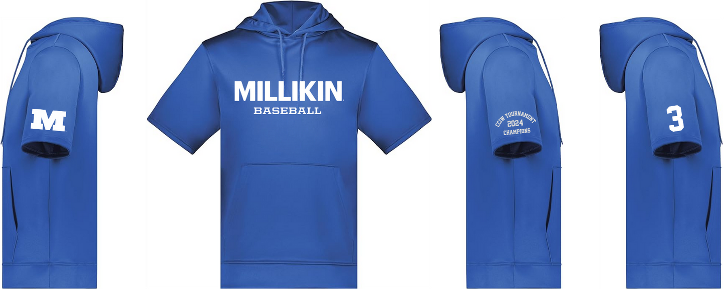 Millikin Short Sleeve Performance Hoodie