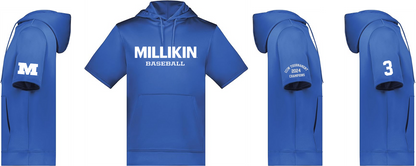 Millikin Short Sleeve Performance Hoodie