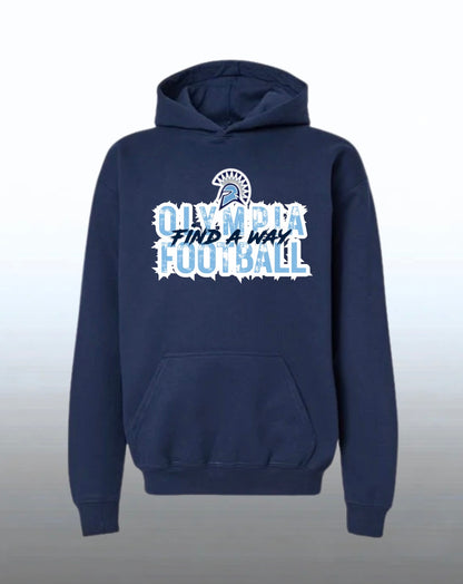 Spartan Football Hoodie (Find A Way Design)