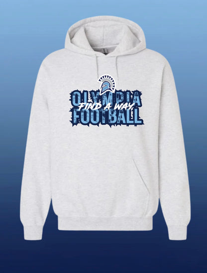 Spartan Football Hoodie (Find A Way Design)