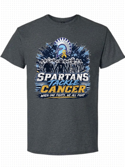 Spartans Tackle Cancer T-shirt *** Please see delivery info in description!!