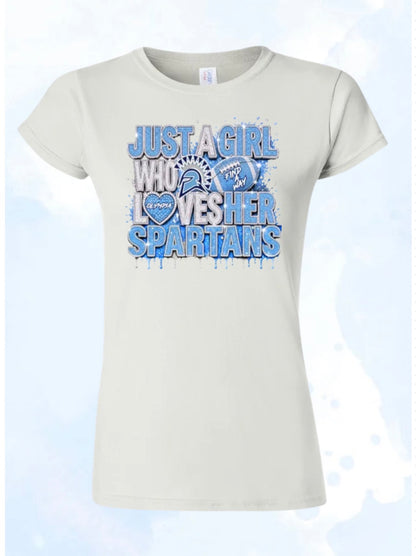 Olympia Football Ladies/Girls Just A Girl T-Shirt