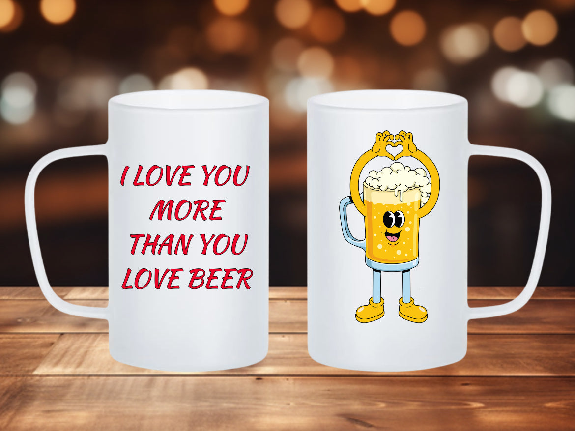 VALENTINE'S DAY 18oz FROSTED BEER MUGS