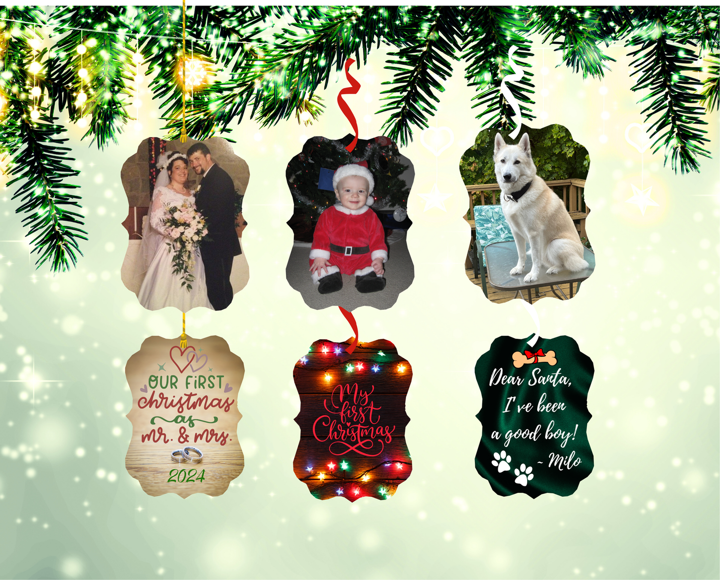 Custom Photo Ornaments
