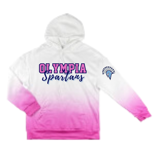 Olympia Pink Ombre Hoodies