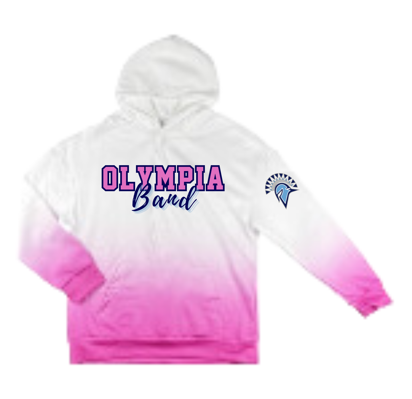 Olympia Pink Ombre Hoodies