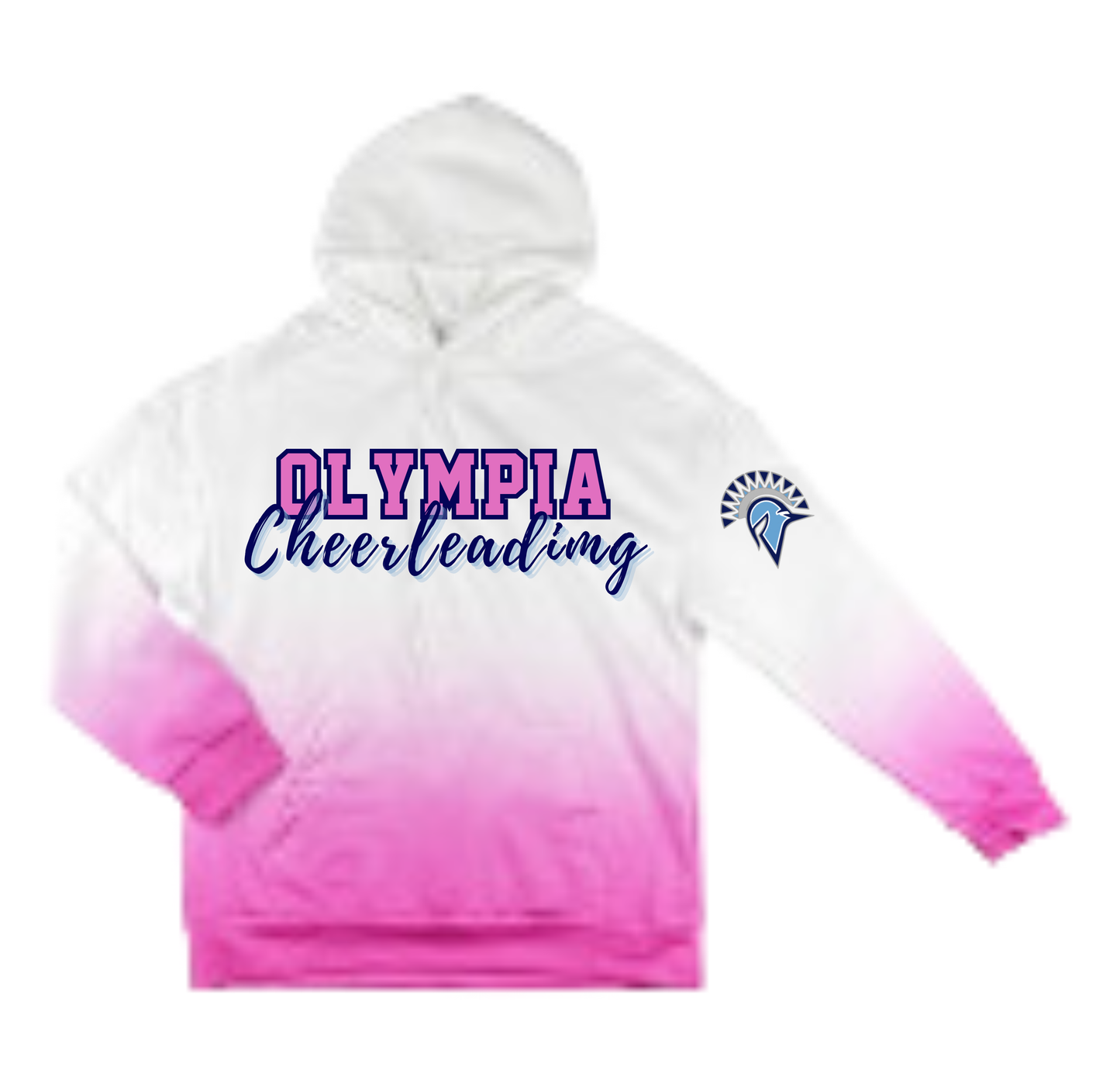 Olympia Pink Ombre Hoodies
