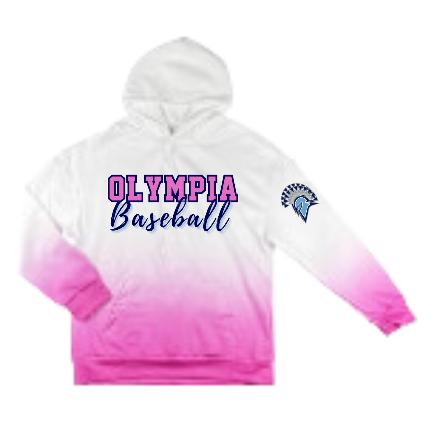 Olympia Pink Ombre Hoodies