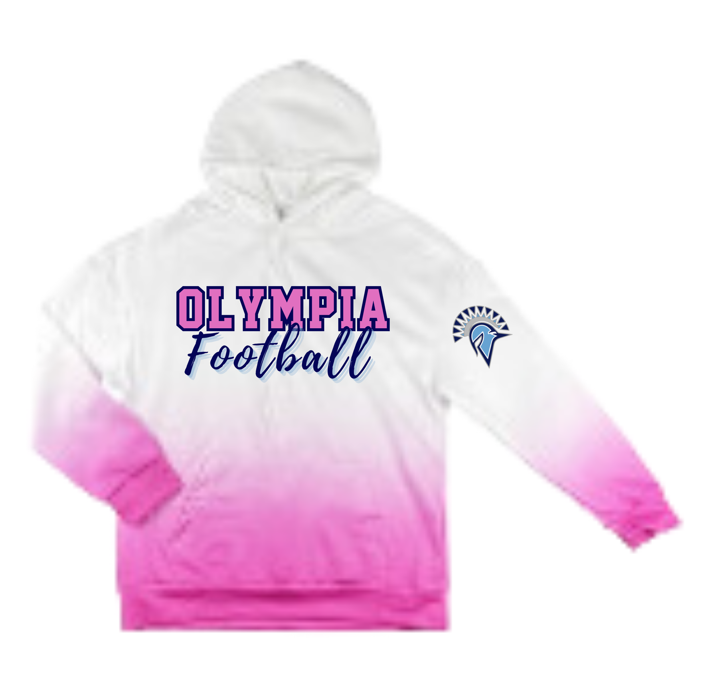 Olympia Pink Ombre Hoodies