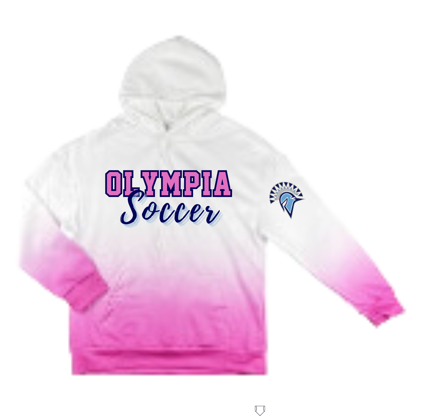 Olympia Pink Ombre Hoodies