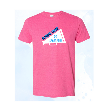 Olympia Cheer Megaphone Short Sleeve T-shirt