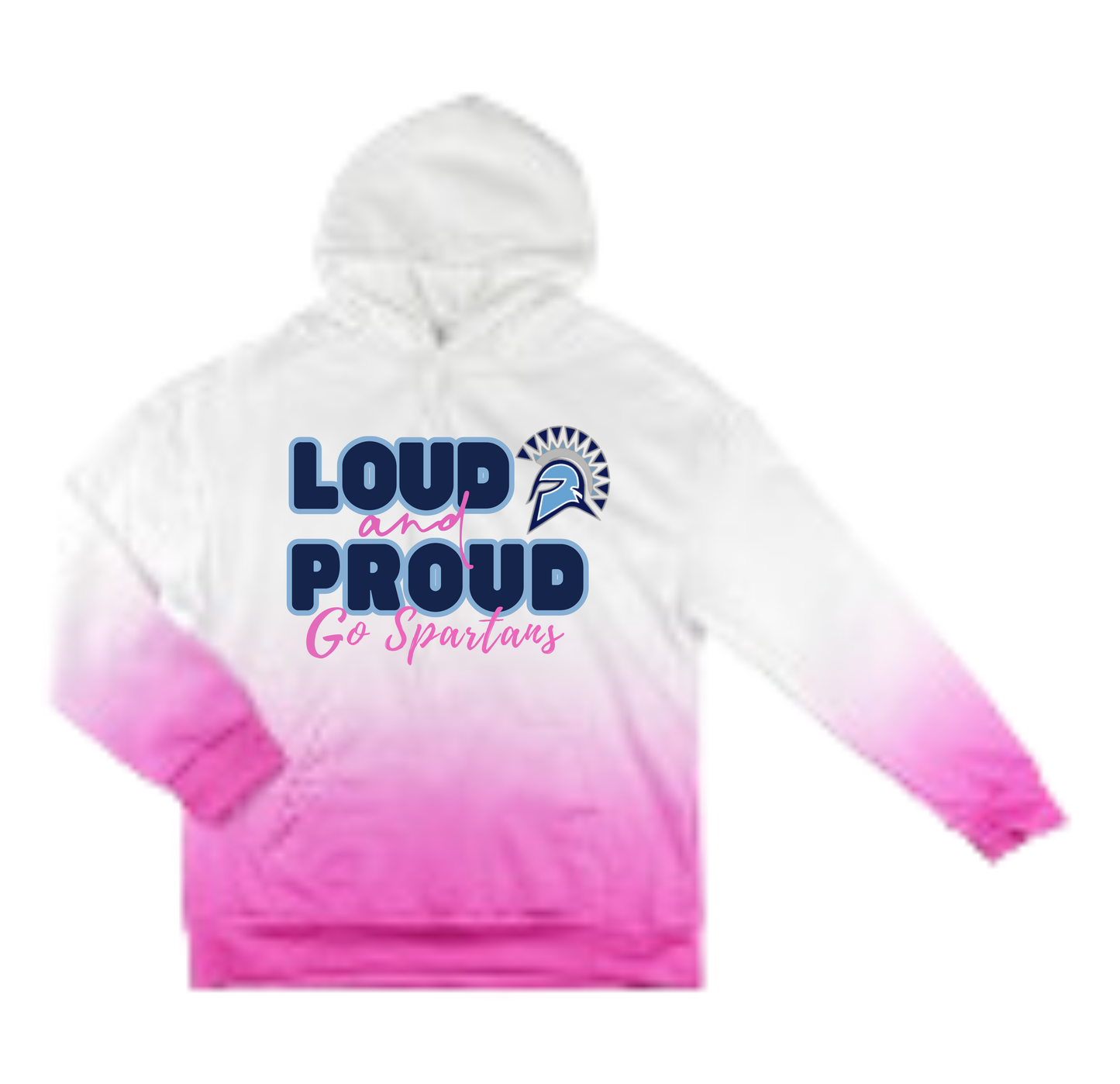 Olympia Pink Ombre Hoodies