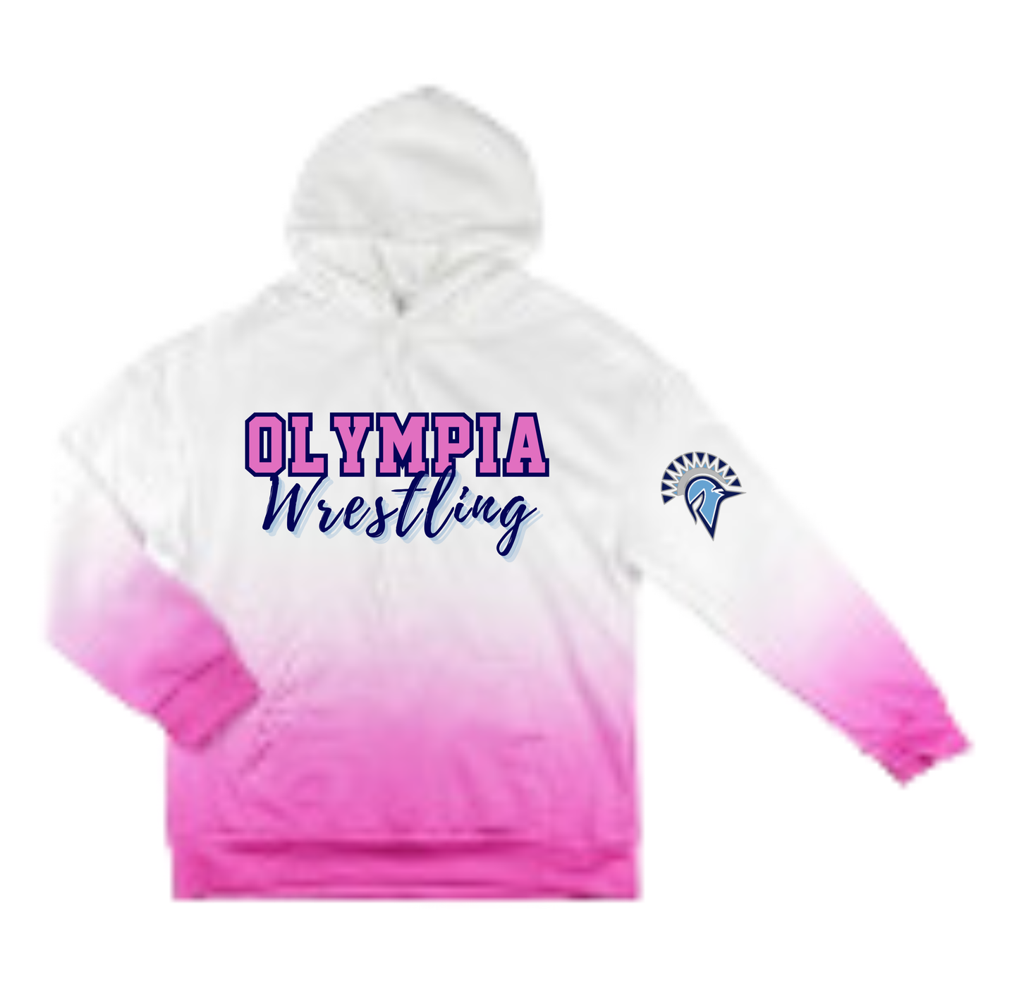 Olympia Pink Ombre Hoodies