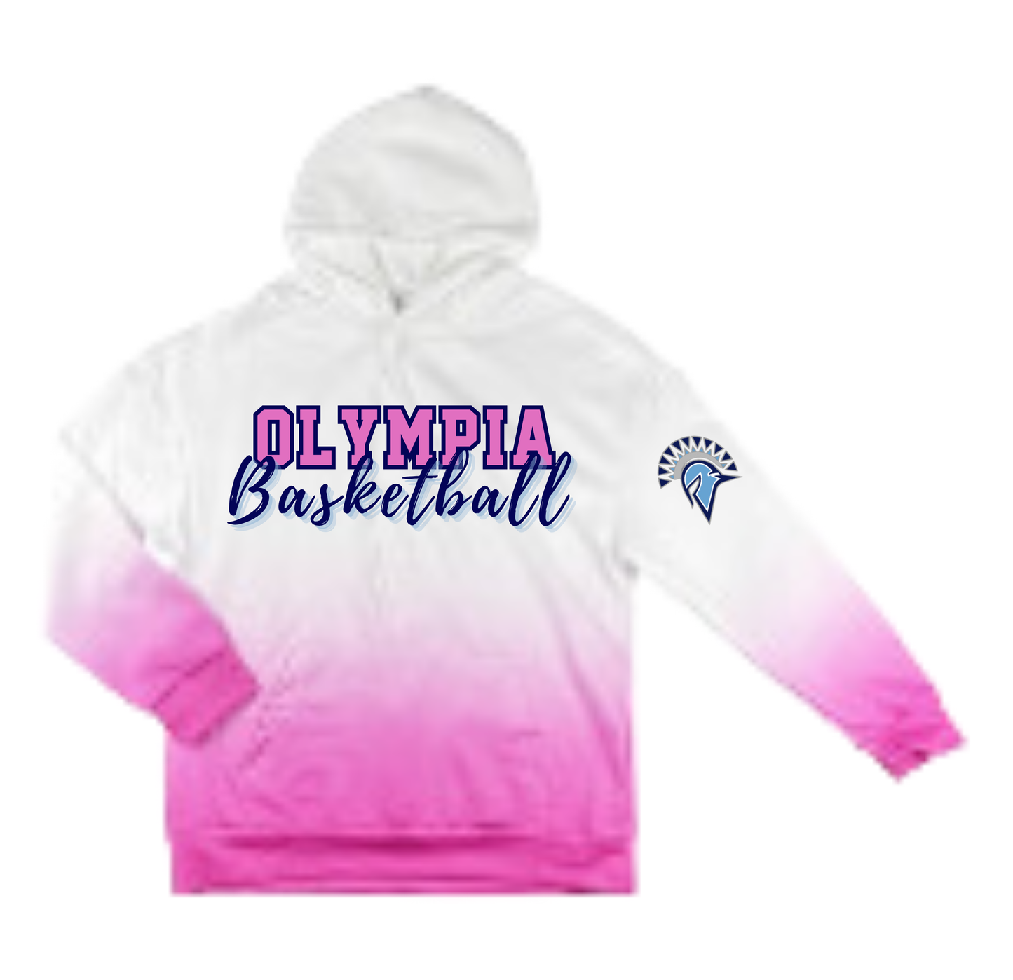 Olympia Pink Ombre Hoodies