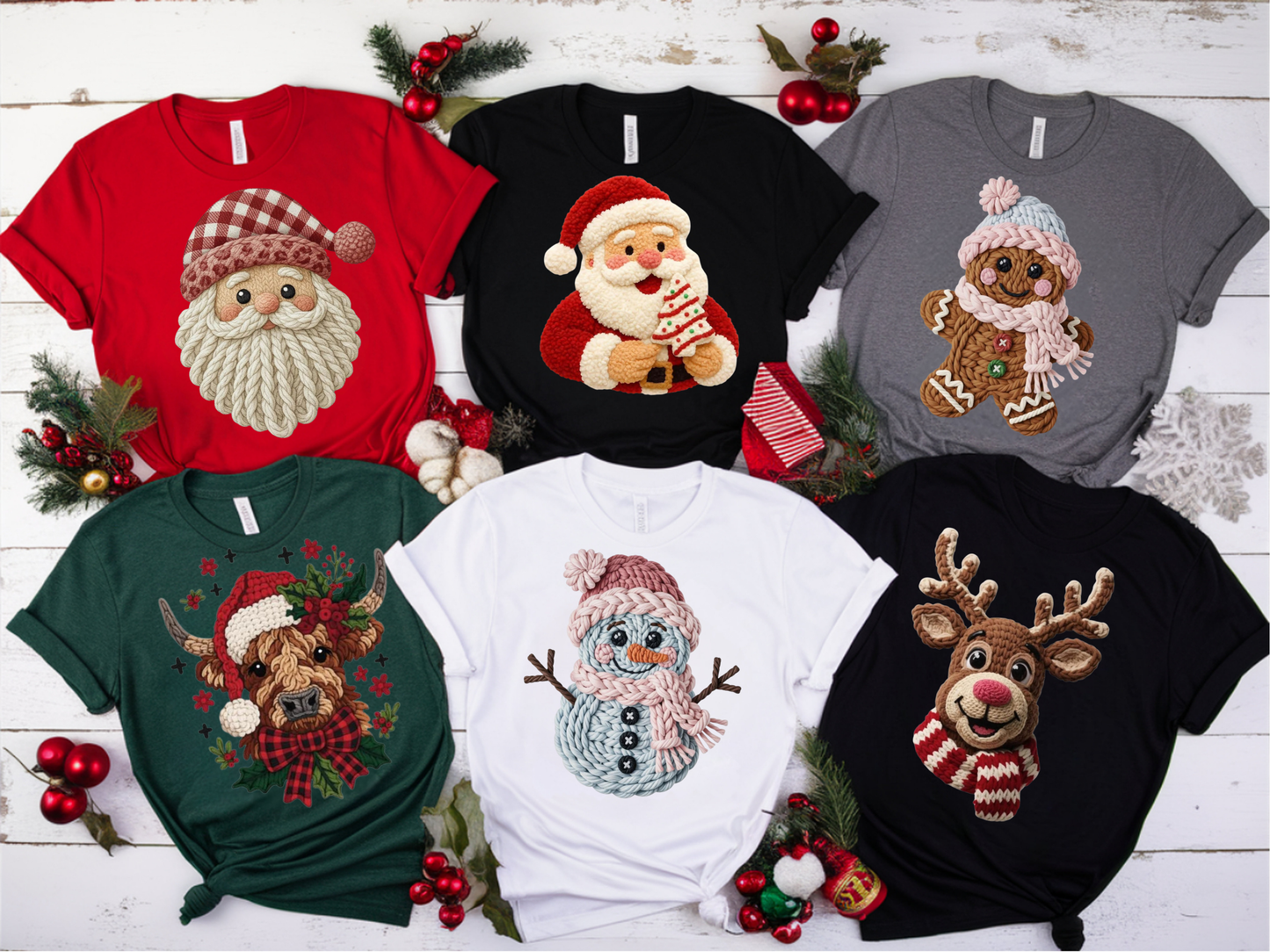 Holiday Faux Yarn Shirts!