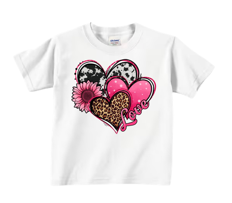 Valentine's Day T-Shirts and Sweatshirts (Women's and Girls)