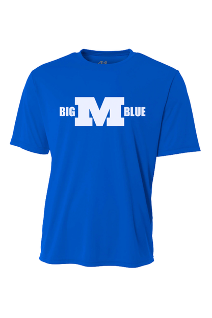 Millikin Big M Blue Performance T-Shirt