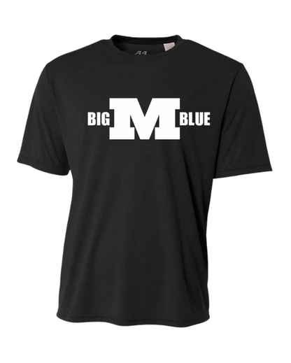 Millikin Big M Blue Performance T-Shirt