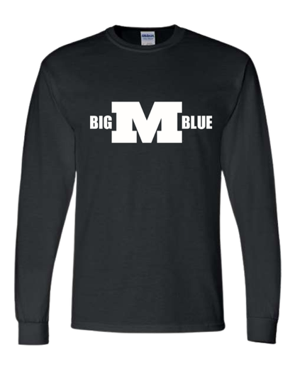Millikin Long Sleeve Big M Blue 50/50 T-Shirt