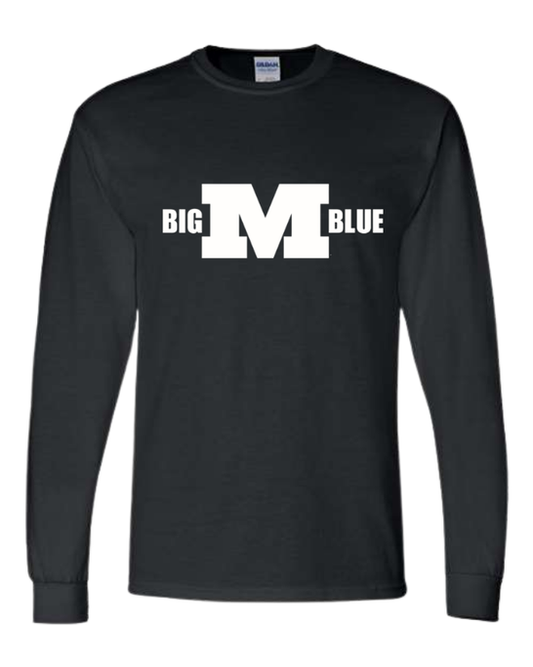 Millikin Long Sleeve Big M Blue 50/50 T-Shirt