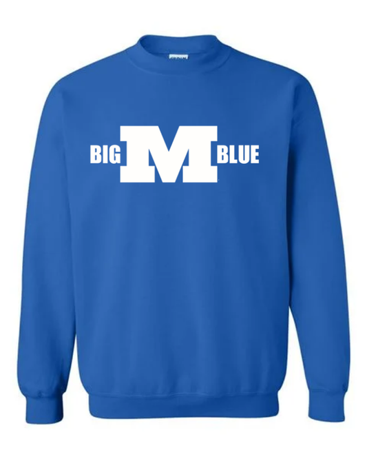Millikin Big M Blue Crewneck Sweatshirt