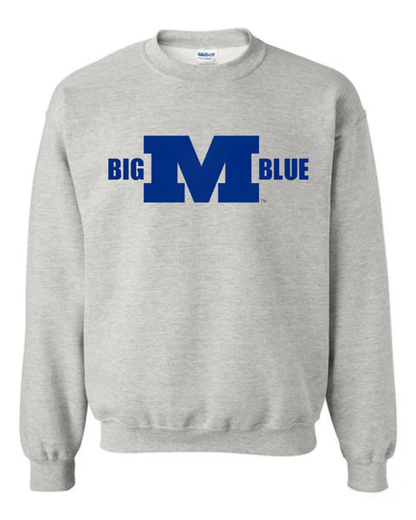 Millikin Big M Blue Crewneck Sweatshirt