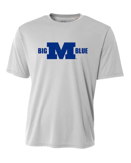 Millikin Big M Blue Performance T-Shirt